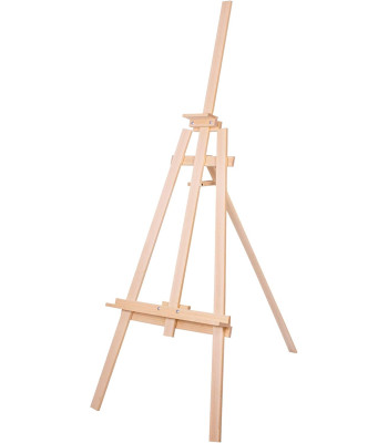Kolmjalgne molbert, Springos ST01, pöökpuidust, reguleeritav, 175 cm