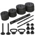 Reguleeritav hantlikomplekt Springos FA1672, kang + raskused, must, 30 kg