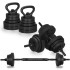 Reguleeritav hantlikomplekt Springos FA1672, kang + raskused, must, 30 kg