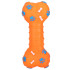 Kummist piiksuv koera närimismänguasi – Springos PA0287, 16 cm, oranž