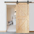 Liugukse süsteem barn door, terasest, mattmust, kandevõime kuni 100 kg, Springos HA5002, 183 cm
