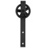 Liugukse süsteem, barn door, siin ja kinnitusdetailid kuni 100 kg, mattmust, Springos HA5007, 183 cm