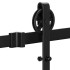 Liugukse süsteem, barn door, siin ja kinnitusdetailid kuni 100 kg, mattmust, Springos HA5007, 183 cm