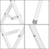 Beebivanni alus, terasest raam, valge, Springos SB0064, 86 cm