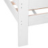 Voodimaja, puidust lastemööbel, Springos BD01 WHITE, 160x80 cm
