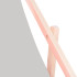 Lamamistool, puidust raam, helehall kangas, kolmeasendiline reguleerimine, Springos DC0001 LGRAY