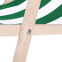 Aiatool, 3 asendisse reguleeritav, rohelise-valgetriibuline kangas – Springos DC0001 DSWLG