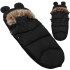 Magamiskott jalutuskärule 4 in 1 Springos SB0046 must, 96 cm