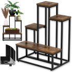 Metallist lillealus Springos GA0210, 4 riiuliga, loftistiilis, mitmetasandiline, moodne, 67 cm