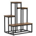 Metallist lillealus Springos GA0210, 4 riiuliga, loftistiilis, mitmetasandiline, moodne, 67 cm