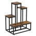 Metallist lillealus Springos GA0210, 4 riiuliga, loftistiilis, mitmetasandiline, moodne, 67 cm