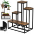 Metallist lillealus Springos GA0210, 4 riiuliga, loftistiilis, mitmetasandiline, moodne, 67 cm