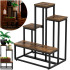 Metallist lillealus Springos GA0210, 4 riiuliga, loftistiilis, mitmetasandiline, moodne, 67 cm