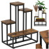 Metallist lillealus Springos GA0210, 4 riiuliga, loftistiilis, mitmetasandiline, moodne, 67 cm