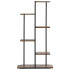 Metallist lillealus, loft-stiilis, mitmetasandiline, 6 riiuliga, Springos GA0211, 113 cm