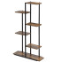 Metallist lillealus, loft-stiilis, mitmetasandiline, 6 riiuliga, Springos GA0211, 113 cm