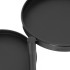 Metallist mitmetasandiline lillealus 5 riiuliga loft-stiilis elutuppa, must – 78,5 cm