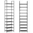 Metallist kingariiul, vertikaalne kingakapp, must, 10 taset, 178 cm