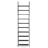 Metallist kingariiul, vertikaalne kingakapp, must, 10 taset, 178 cm