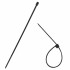 Springos kaablisidemed, mustad, 100 tk, 2,5 × 200 mm
