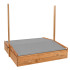 Puidust liivakast Springos SBX120RSET, 120x120cm