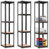 Tsingitud metallriiul Springos® HA5282, 4 riiulit, kandevõime kuni 400 kg, 80 x 40 x 40 cm