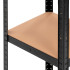 Tsingitud metallriiul Springos® HA5282, 4 riiulit, kandevõime kuni 400 kg, 80 x 40 x 40 cm
