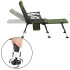 Kokkupandav kalastustool Springos® CS0192 tumeroheline/must – 5 asendit, reguleeritavad jalad, kuni 140 kg