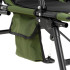 Kokkupandav kalastustool Springos® CS0192 tumeroheline/must – 5 asendit, reguleeritavad jalad, kuni 140 kg