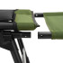 Kokkupandav kalastustool Springos® CS0192 tumeroheline/must – 5 asendit, reguleeritavad jalad, kuni 140 kg