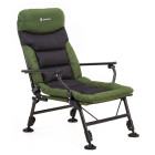 Kokkupandav kalastus- ja matkatool alusriiuliga Springos® tumeroheline/must kuni 180 kg CS0189