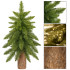 Mini kunstjõulupuu naturaalsel puidust tüvel, Springos CT0140, 90 cm