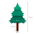 Mini kunstjõulupuu naturaalsel puidust tüvel, Springos CT0140, 90 cm