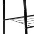 Kahe riiuliga riidenagi Springos®, must, HA7591