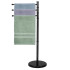 Mattmust metallist käterätikuhoidja Springos® 86 cm TS0005