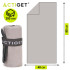 Actiget Universal mikrokiust spordirätik hoiukotiga, hall, ACT0183, 80 × 40 cm