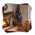 Springos Diamond Pine kunstjõulupuu looduslikul tüvel, roheline valge härmatisega, CT0271, 220 cm