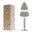 Springos Diamond Pine kunstjõulupuu looduslikul tüvel, roheline valge härmatisega, CT0271, 220 cm