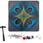Loominguline niidikunsti komplekt raamiga, 40 × 40 cm – Geomeetriline ring