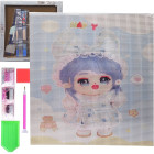 Teemantmosaiik koos raamiga 30 × 30 cm – anime stiilis pilt lastele ja täiskasvanutele