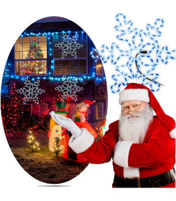 LED Jõulukaunistus Lumehelves 110 tk 40CM