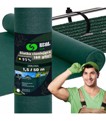 Varjutuskangas 95% 180g/m2 1,5x50 m UV-filtriga