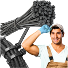 Tugevad Mustad Kinnitusrihmad 4x100mm 50 tk