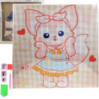 Teemanttikand Diamond Painting animepilt ehk teemantmosaiik 30x30cm
