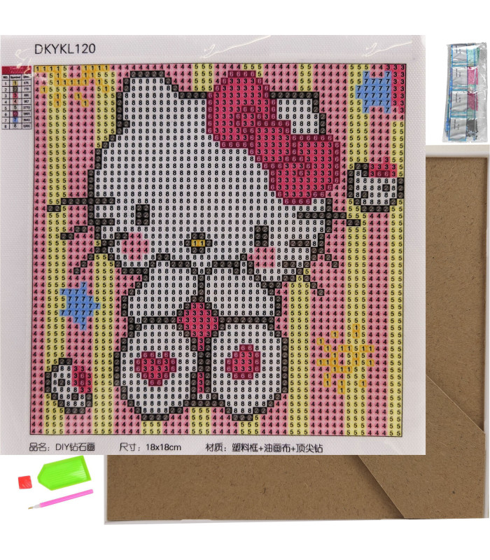 Teemanttikunsti Mosaik Komplekt 17,5x17,5cm