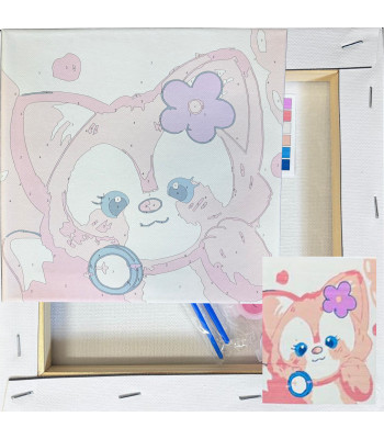 Numbrite järgi maalimise komplekt lastele 20x20 cm