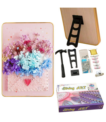 Kreatiivne String Art Komplekt LED Tulega, 21x30 cm