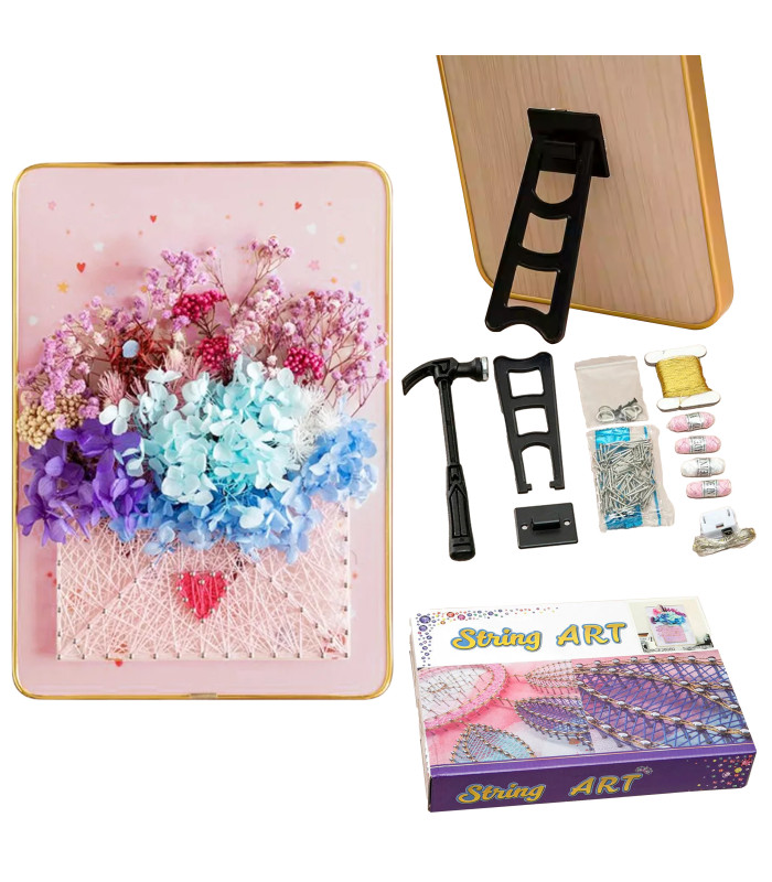 Kreatiivne String Art Komplekt LED Tulega, 21x30 cm