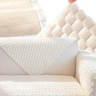 Libisemiskindel elastne mööblikate, 70 × 150 cm, valge