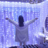 Rippuvad LED Tuled 300 LED Garlands Kardin 3x3m Dekoratiivne
